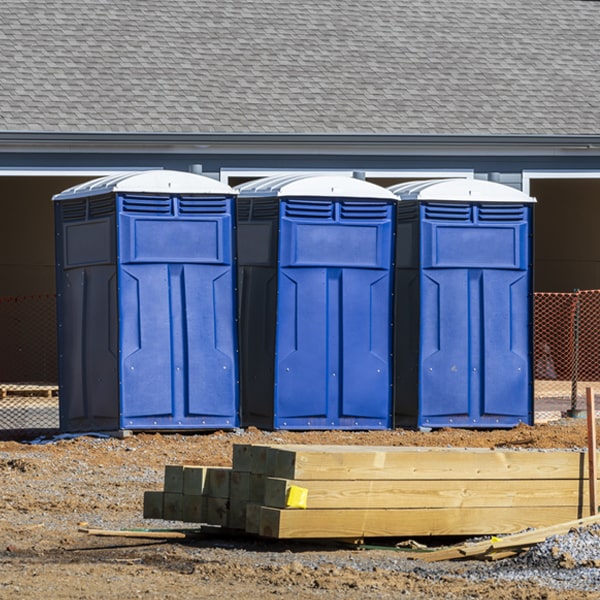 how can i report damages or issues with the porta potties during my rental period in Chase City VA